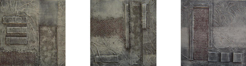 abstract schilderij-compositie in grijs 1
