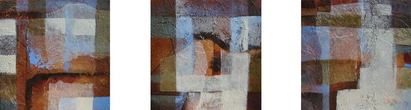 abstract schilderij-compositie in bruin 3