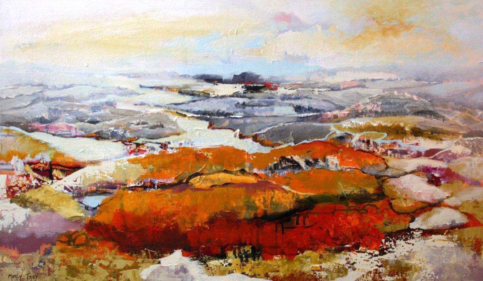 Abstract landschap 1621