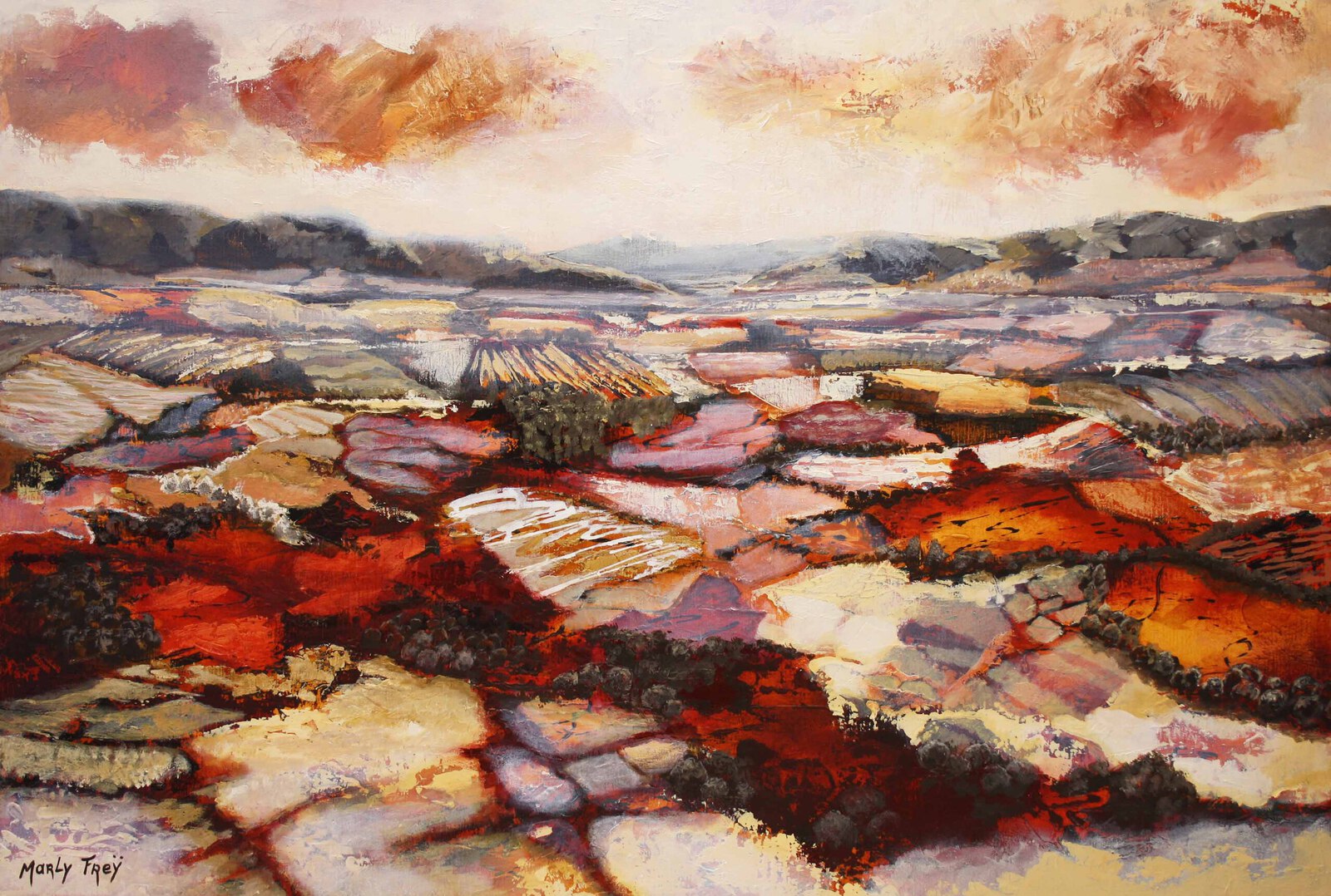 Abstract landschap 2214