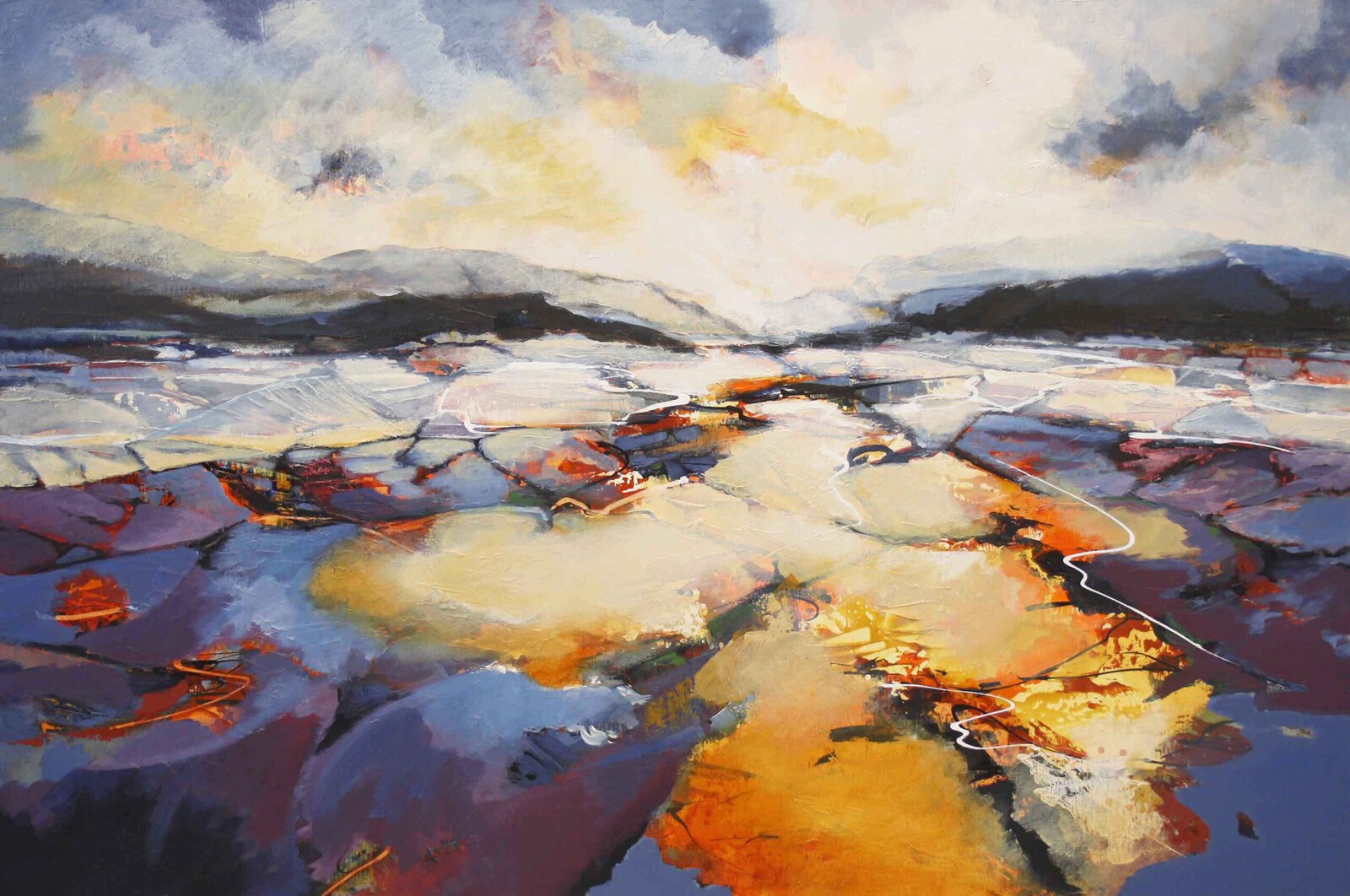 Abstract landschap 2215