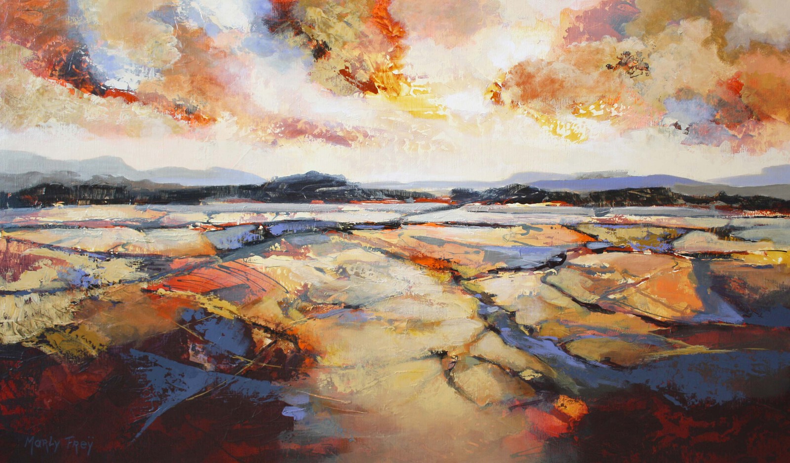 Abstract landschap 2217