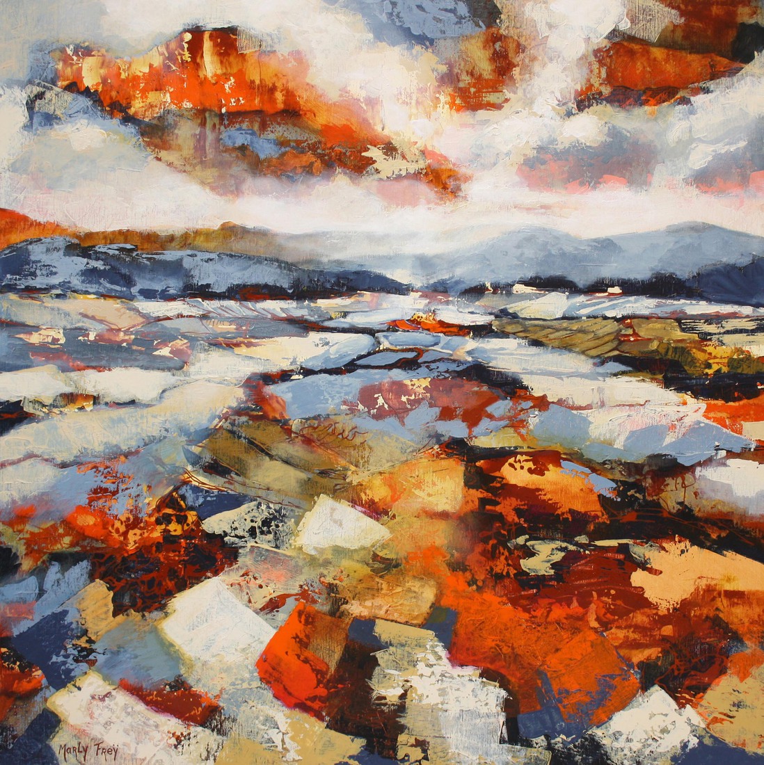 Abstract landschap 2218