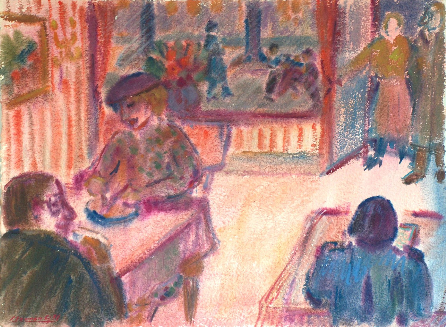 A small restaurant in Amsterdam