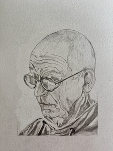 Tekeningen met grafiet, kleurpotlood of houtskool.