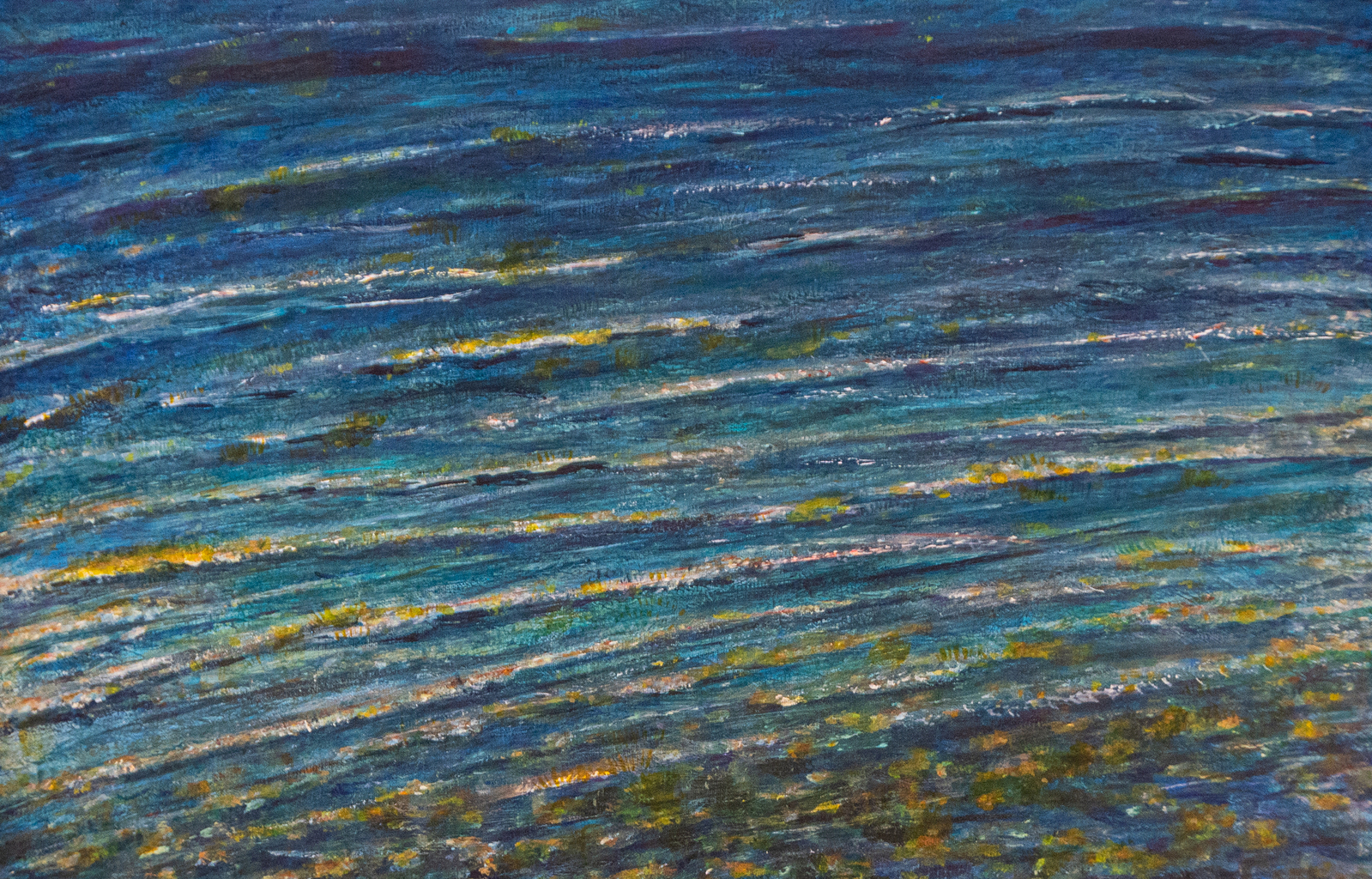 Avondlicht in de golven