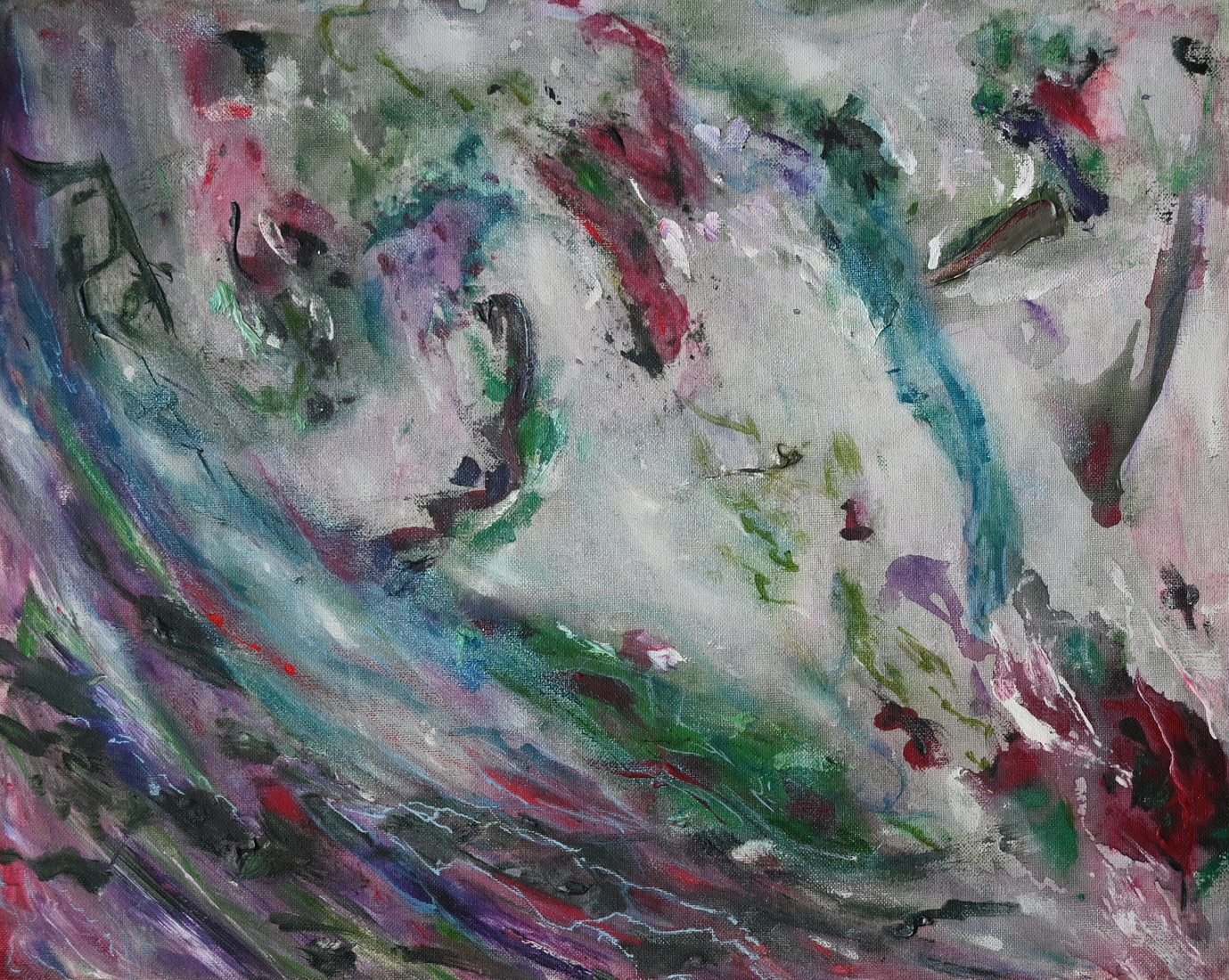 Vrije expressie in vorm en kleur.