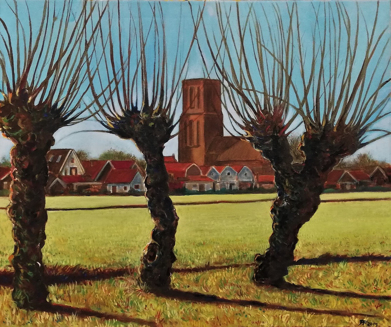 De toren van Ransdorp in de lente