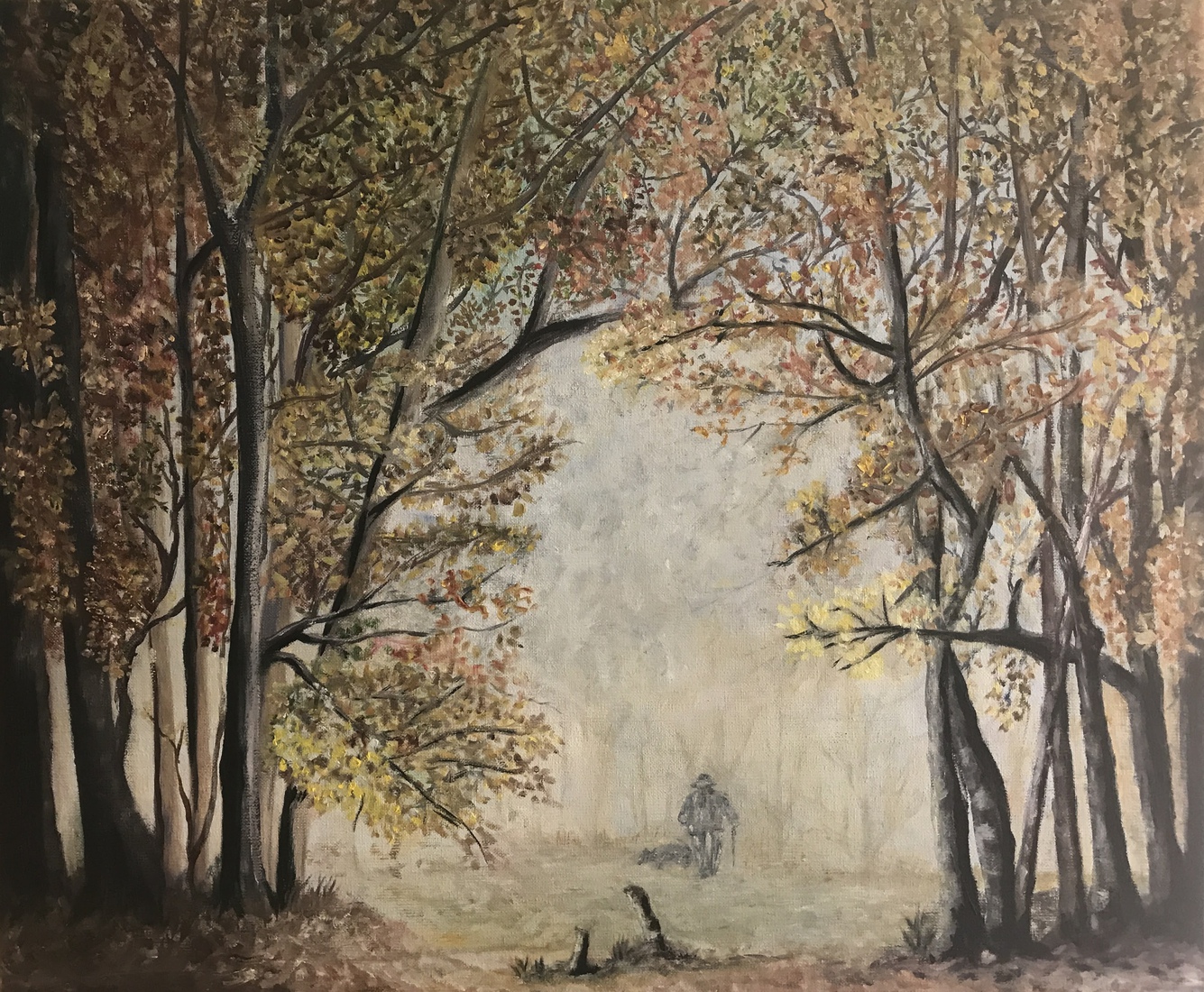 Mistig Herfstbos 