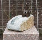 Sculptures of stone, often with a symbolic nature.