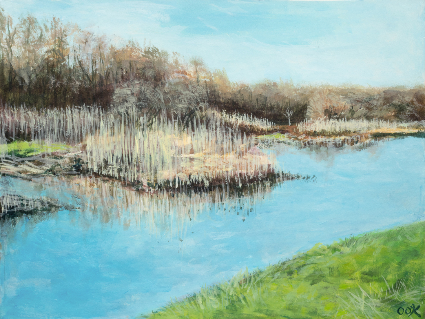 Lente in Nieuw Wulven, Houten