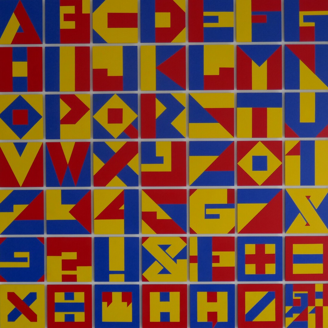 Alfabet 'Mondriaan 2'