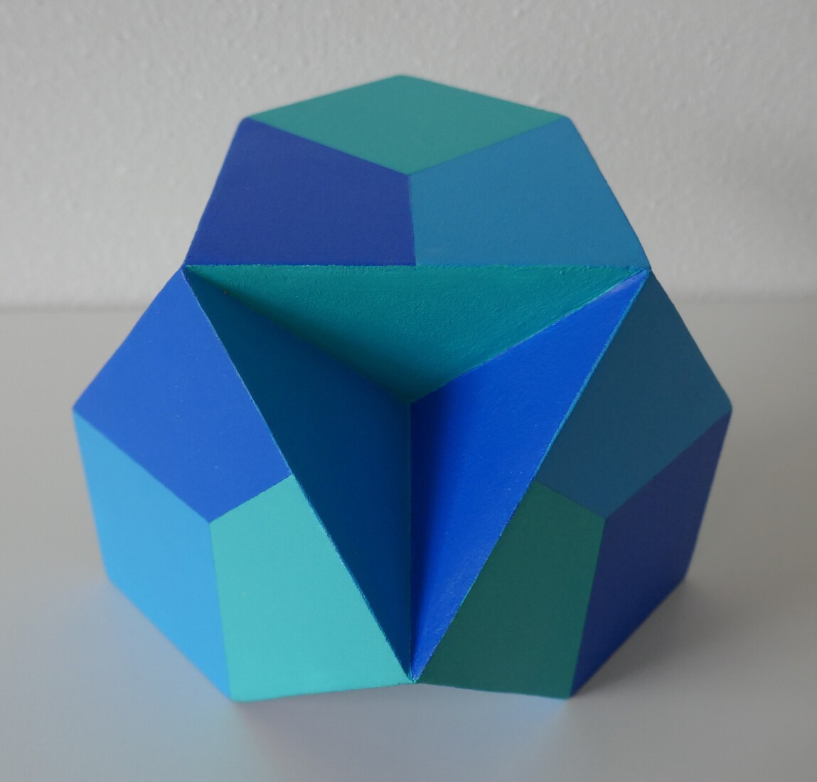 Cubes 'Blauw, lichtblauw en turkoois'