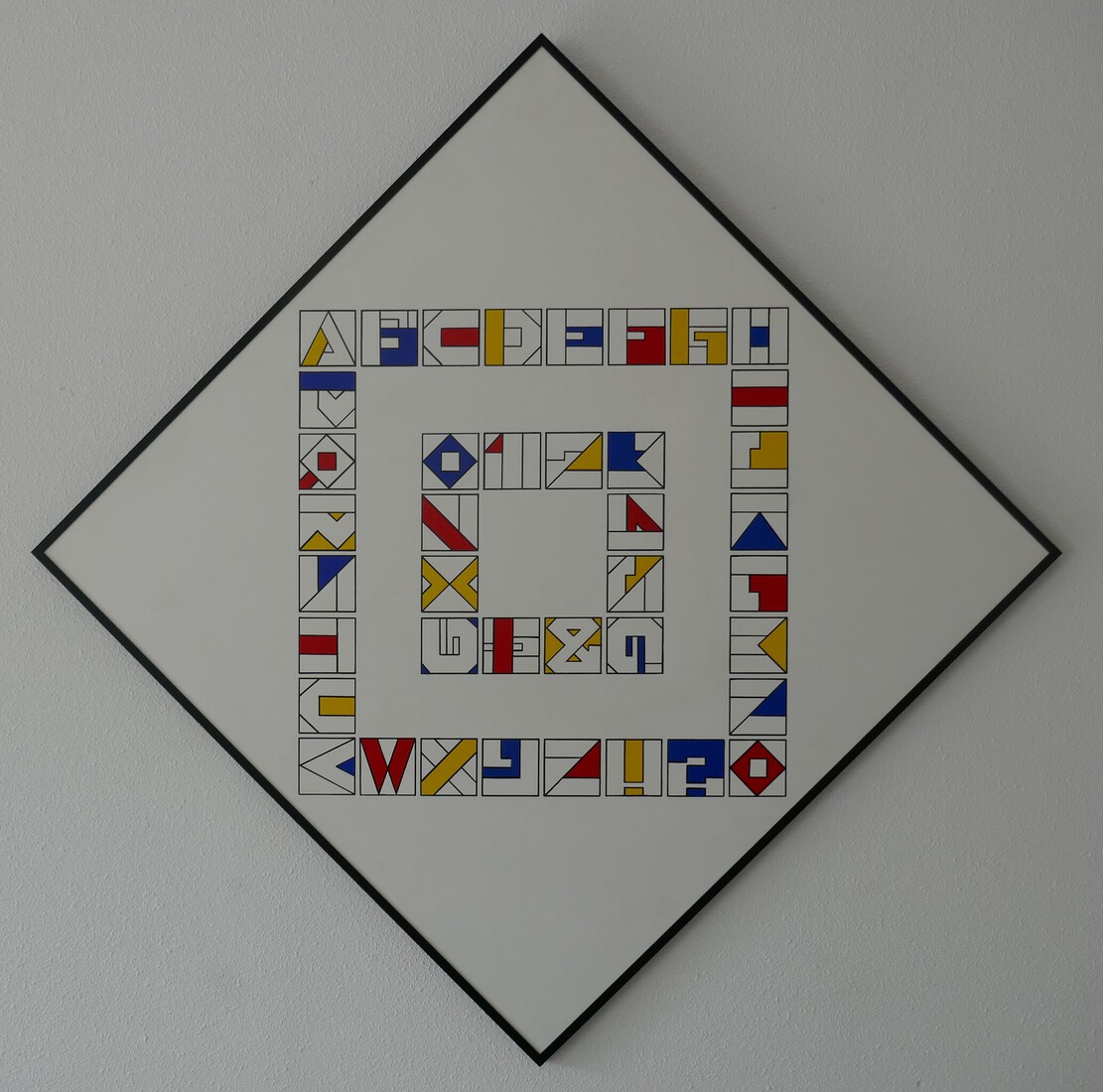 Alfabet 'Mondriaan 1'