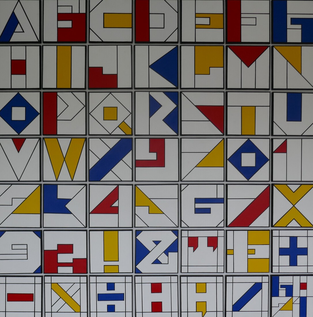Alfabet 'Mondriaan 3'