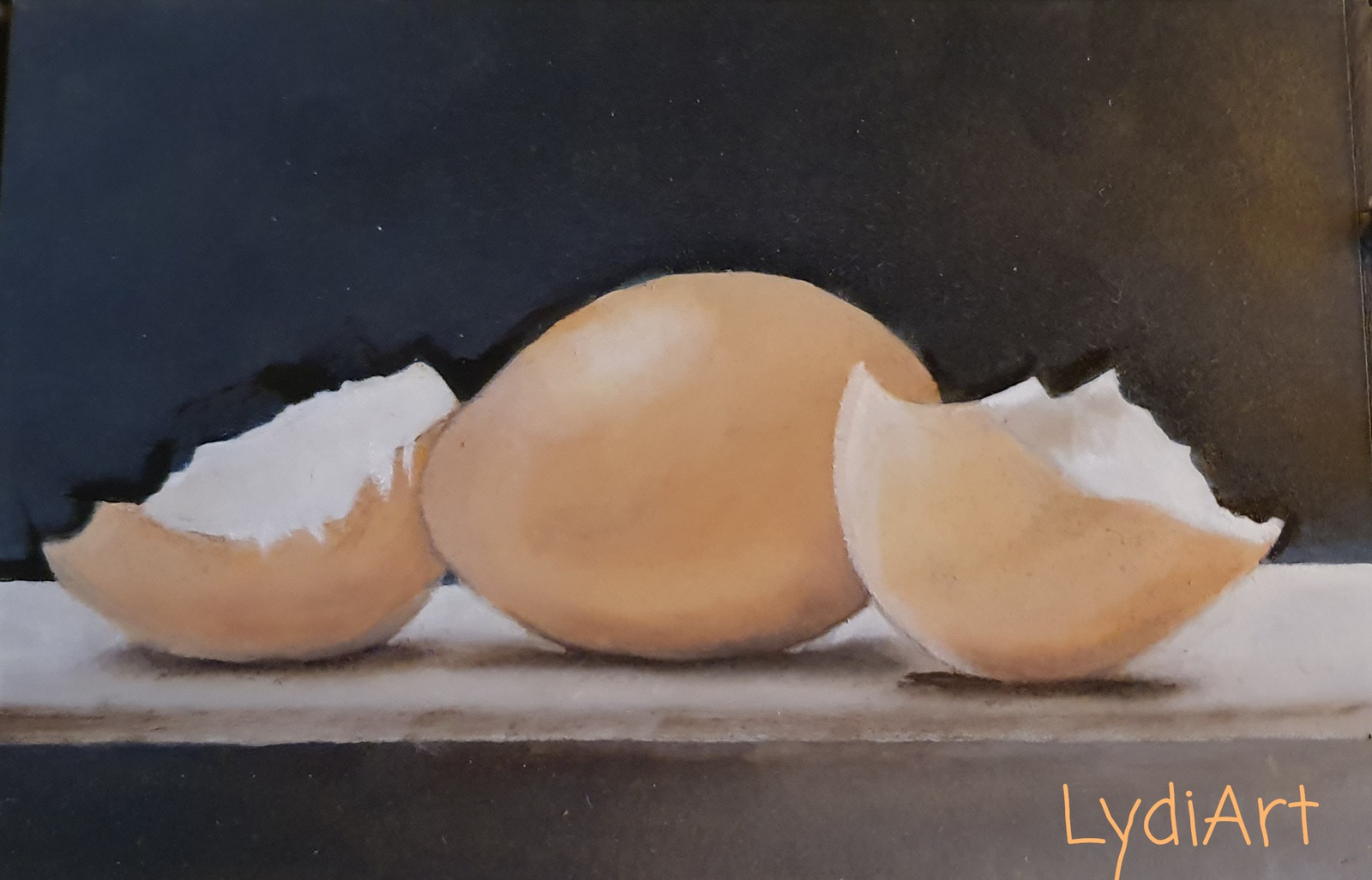 eieren in olieverf 