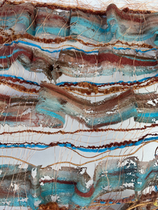 Geweven werkstukken met een gelaagdheid in transparantie