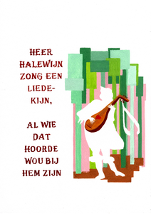 Halewijn is een van de oudste nederlandstalige gedichten, in de 19e eeuw her-taalt naar het idee dat men toen had van oud nederlands, voor mij is het een heldinnen epos en ik heb het met veel plezier geillusreerd