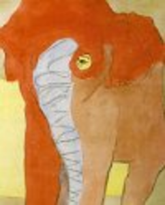 enkele schilderijen als uitwerking van dierschetsen in Artis. en een aantal paardenplaatjes etc.