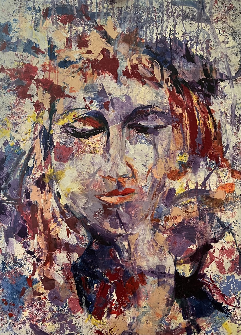 Gekleurd portret.