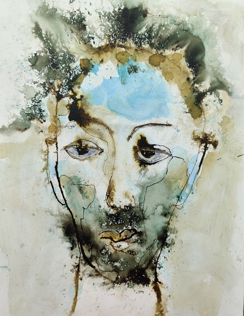 Portret blauw 3