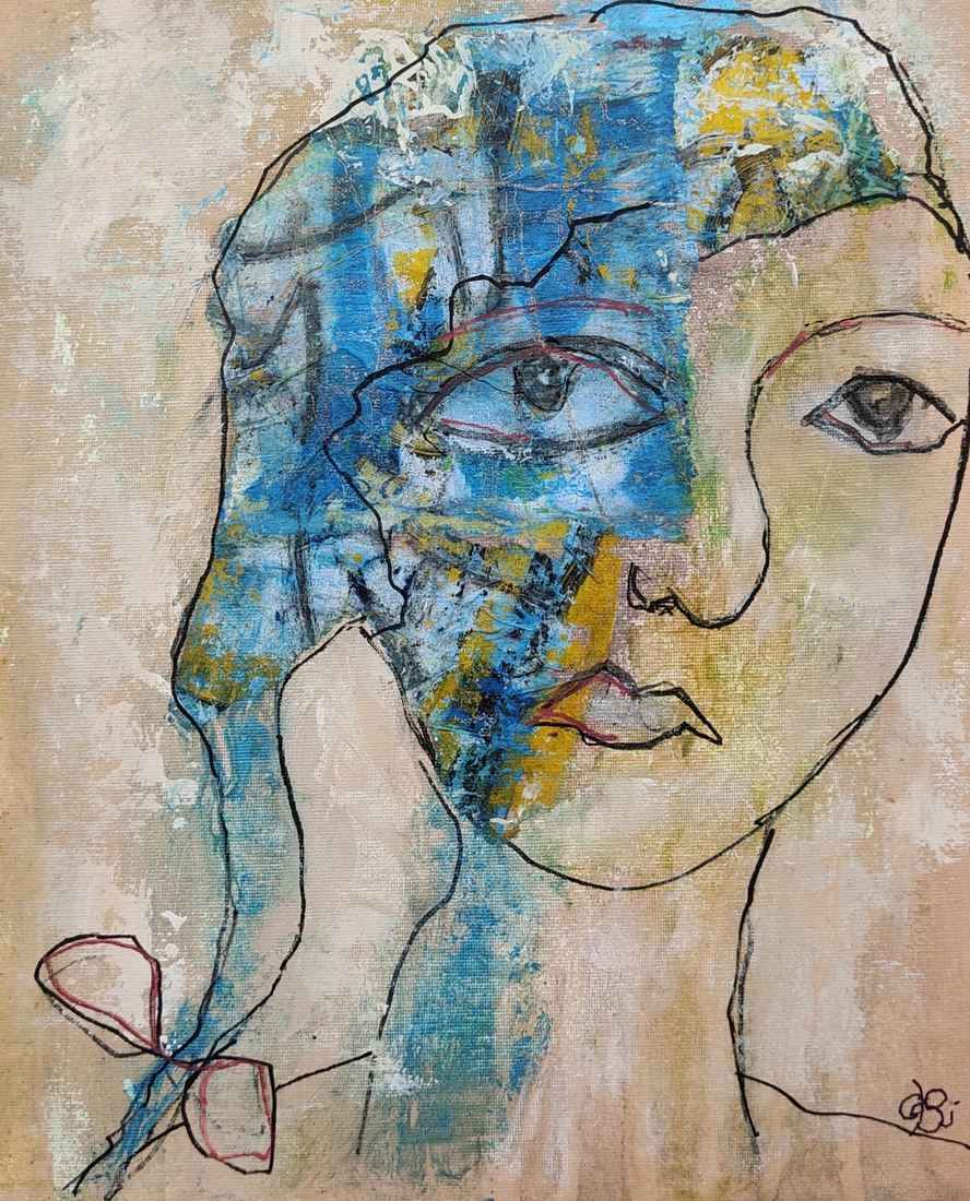 Portret blauw 1
