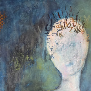 Divers werk.
Schilderijen, collages en tekenen