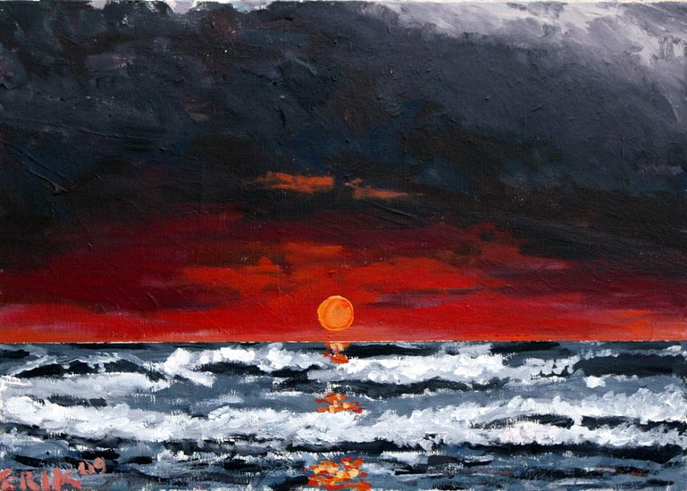 Zonsondergang in Egmond
