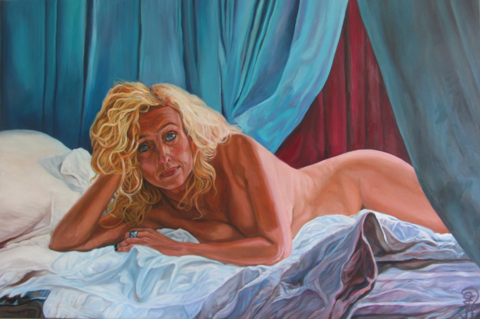 Vrouw-  olieverf op doek 120 x 80 cm 2013