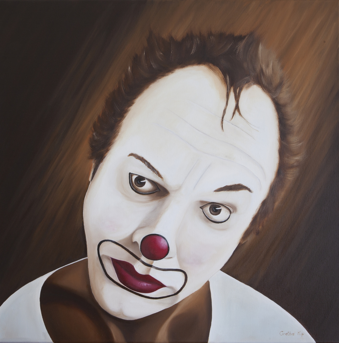 Portret van een clown