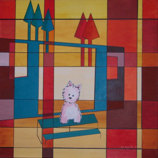 Westie in de Ardennen