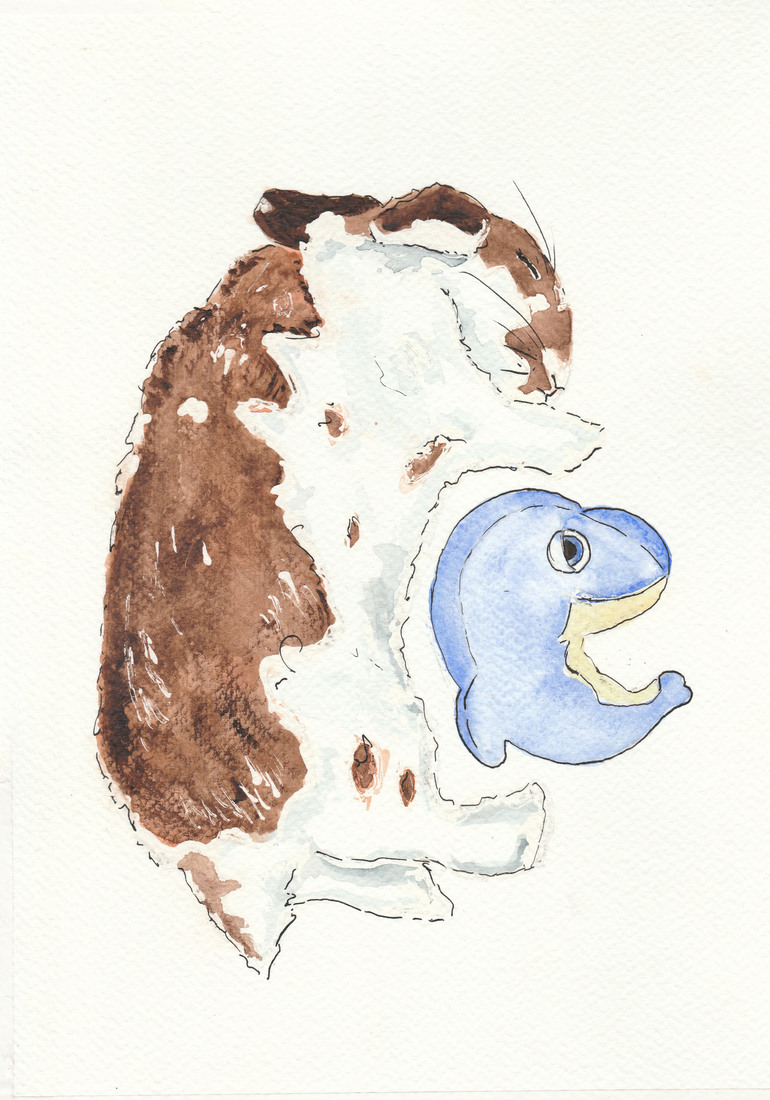 George met zijn lievelingsknuffel