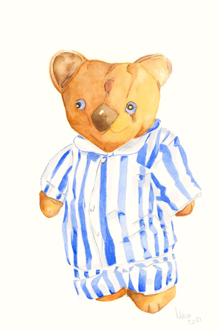 Vintage bear in new jacket