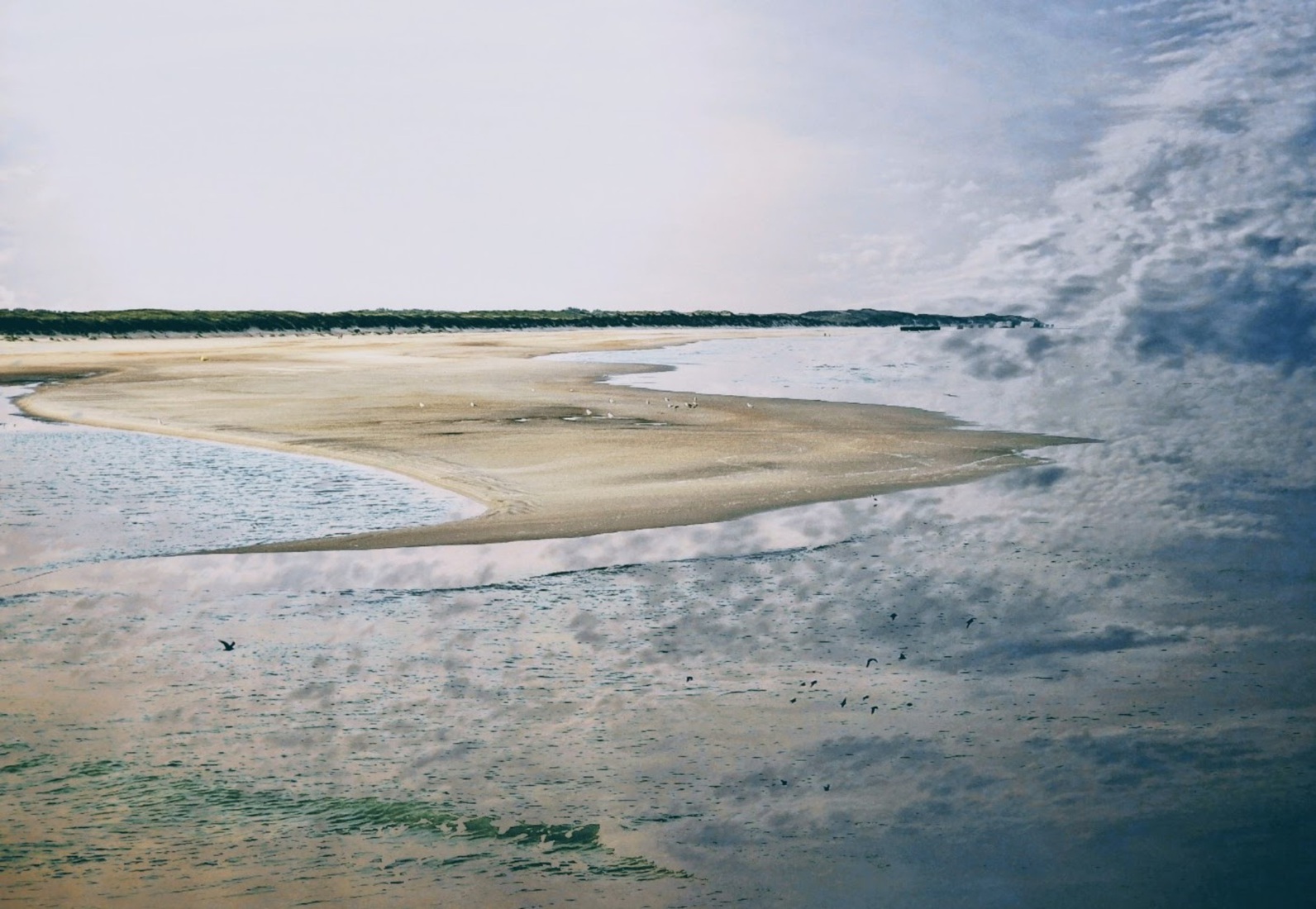 When the clouds are drifting in