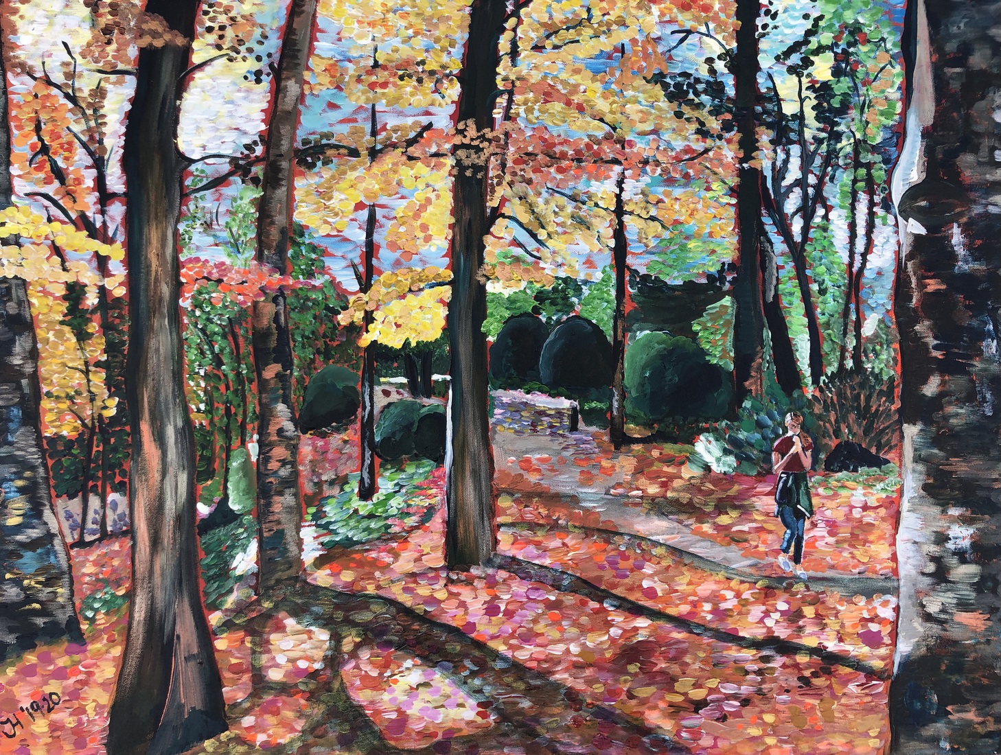 In de botanische tuin