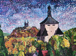 Stadsgezichten Dordrecht en Banska Stiavnica