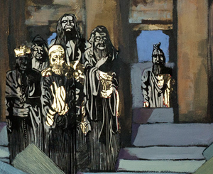 Het Monotheïsten-project is een onderzoek in beelden naar aspecten van religies waarin mannen in jurken en of met baarden elkaar, soms letterlijk, bevechten met betrekking tot verschillende interpretaties van overeenkomstige teksten.