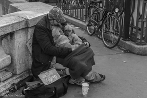Diverse foto's op straatgemaakt 