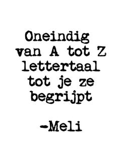 Schrijfels van -Meli
Gevoelsmatig verbinden met natuurlijke elementen en woorden