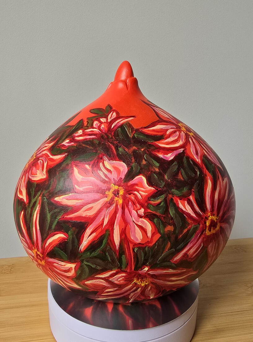 Rode Dahlia`s