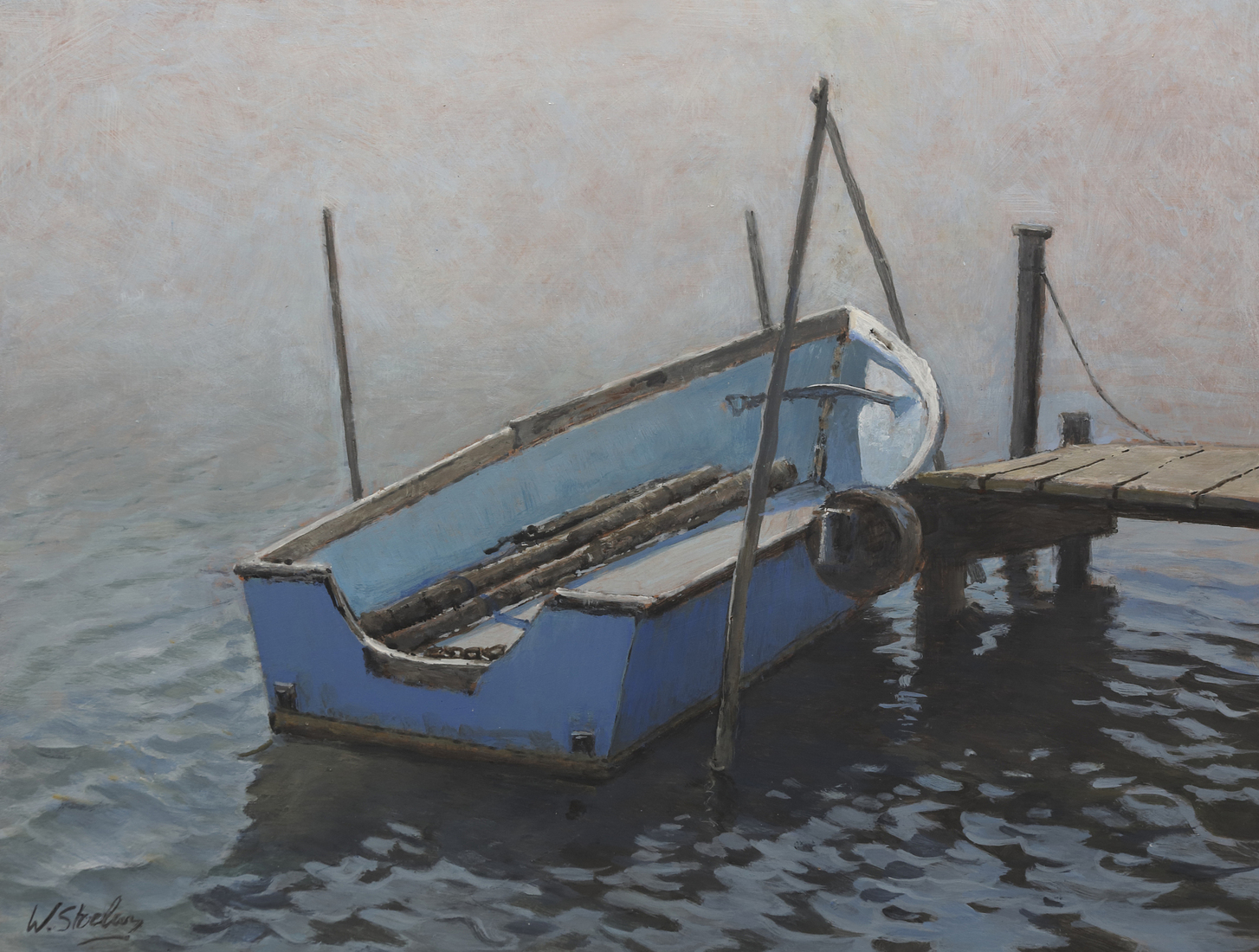 Blauw bootje