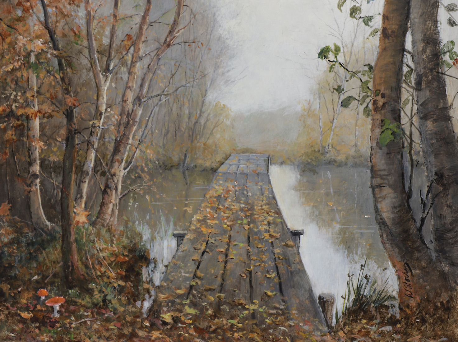 Loopbrug de Deelen in herfst 