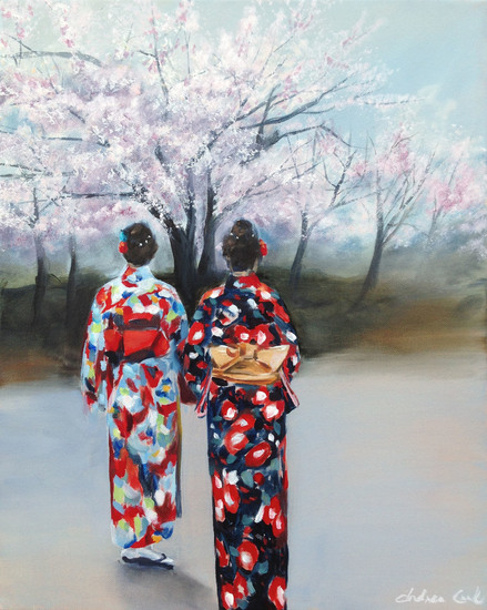 vrouwen in kimono