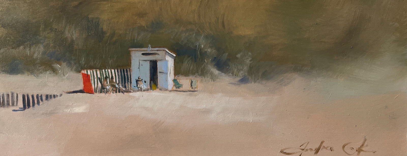 Familie strandhut