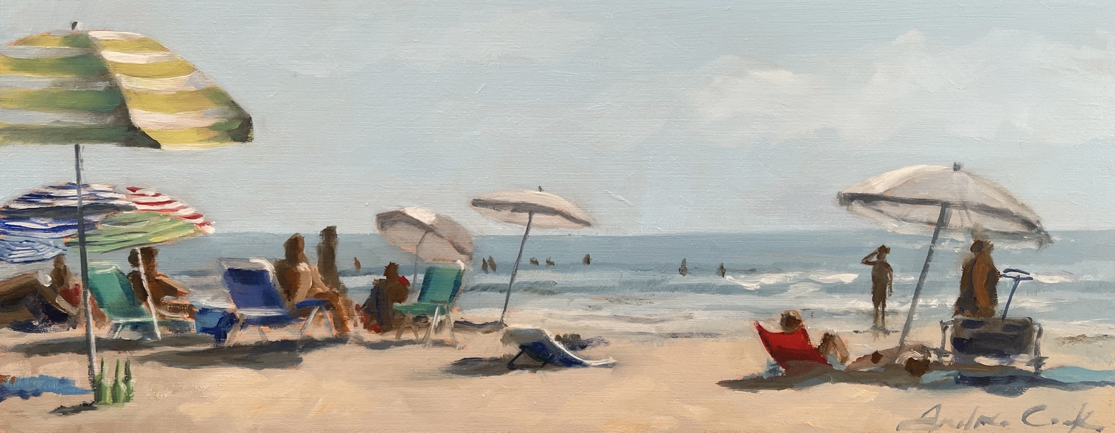 Zomervakantie aan het strand 