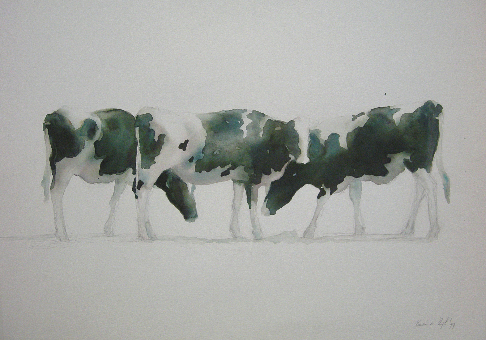 Compositie II, donkergrijs 