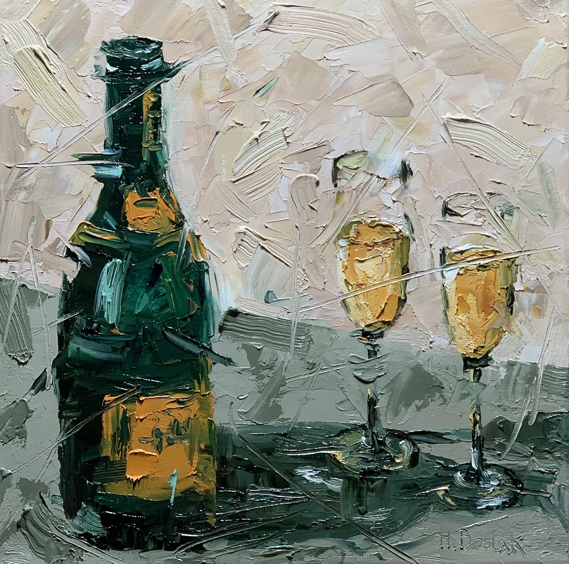 Twee glazen Champagne