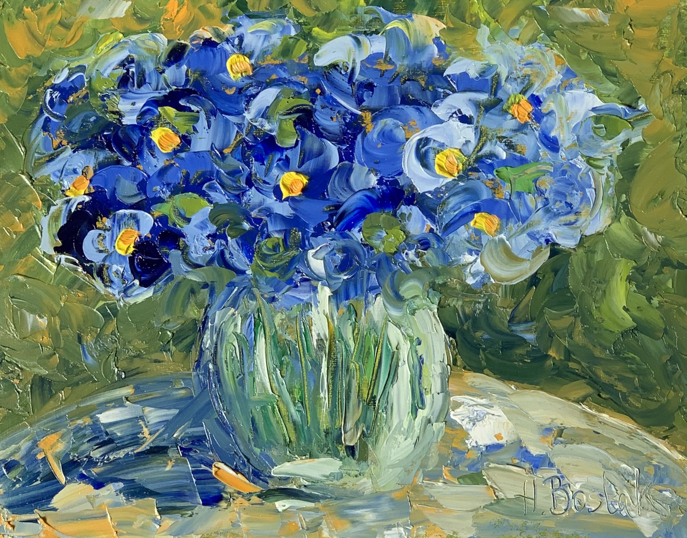 Blauwe bloemen