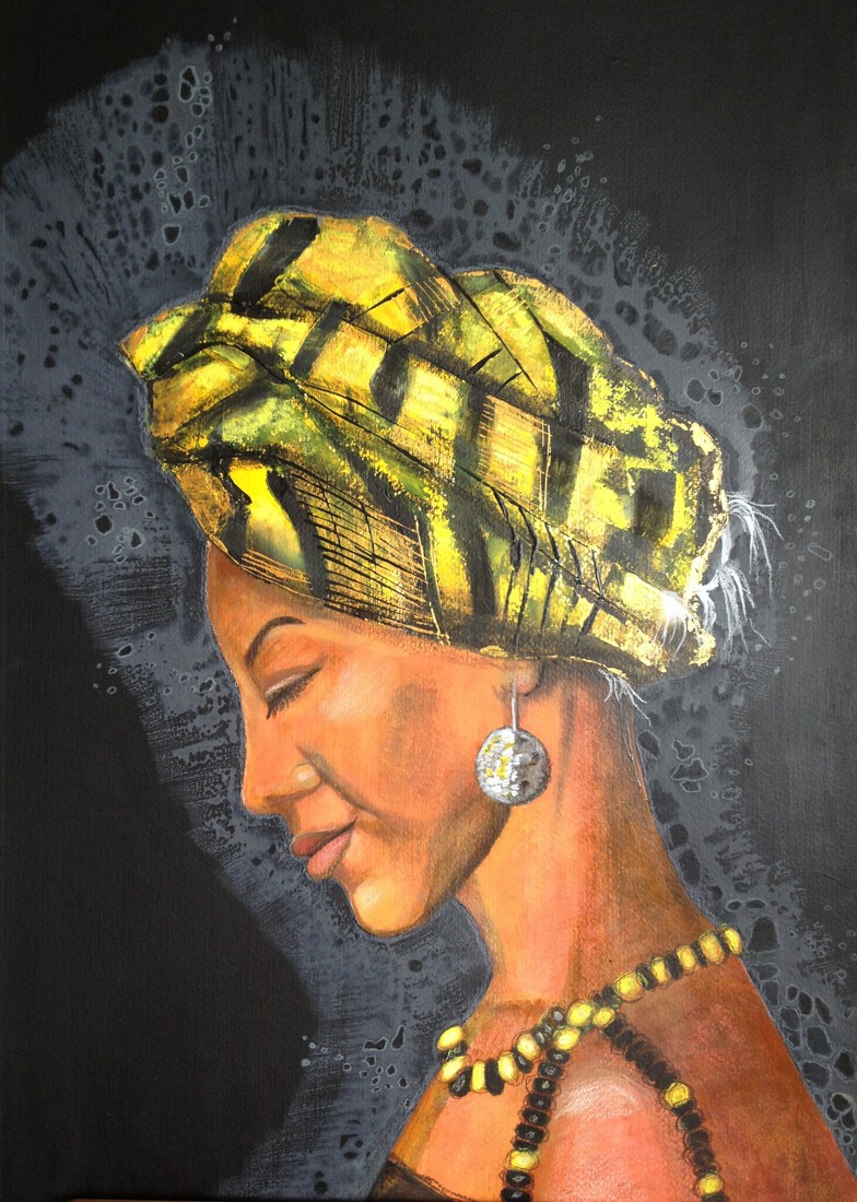 Buitenlandse vrouw met hoofddoek