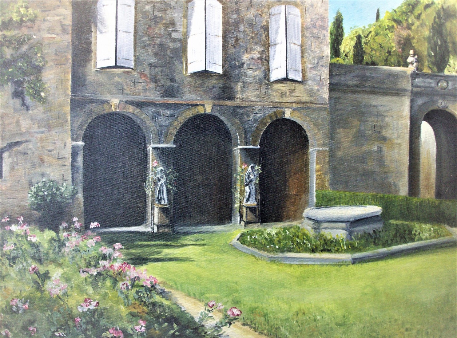 Abdij van Fontfroide - Rozentuin